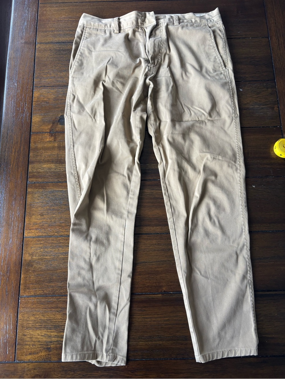 Men's Tan Cotton Chinos